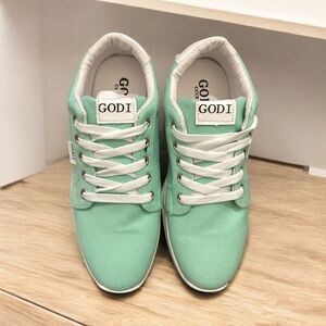 GODI CCCXIII Edsel Low Top Sneakers | Mint Green |New | Unisex